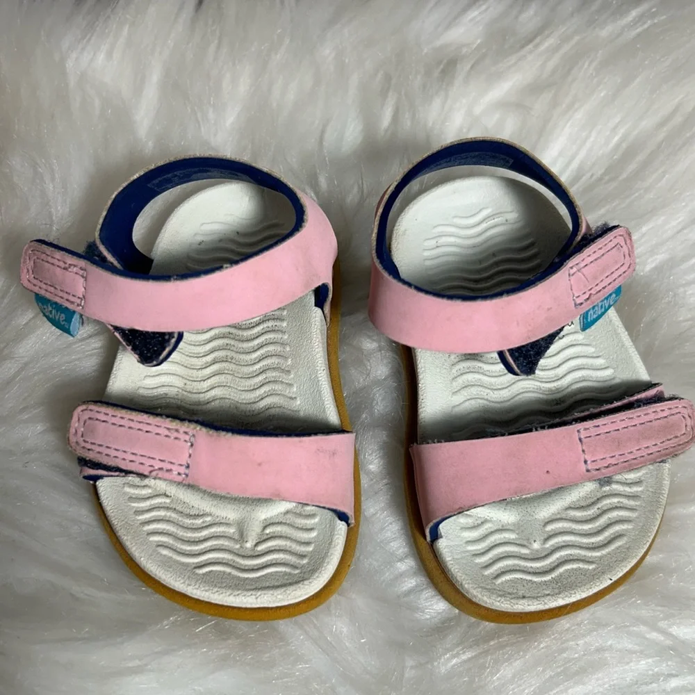 Charley Princess Pink/White Sandals Size 5